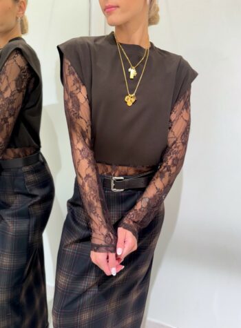 Shop Online Body moro con maniche pizzo HaveOne
