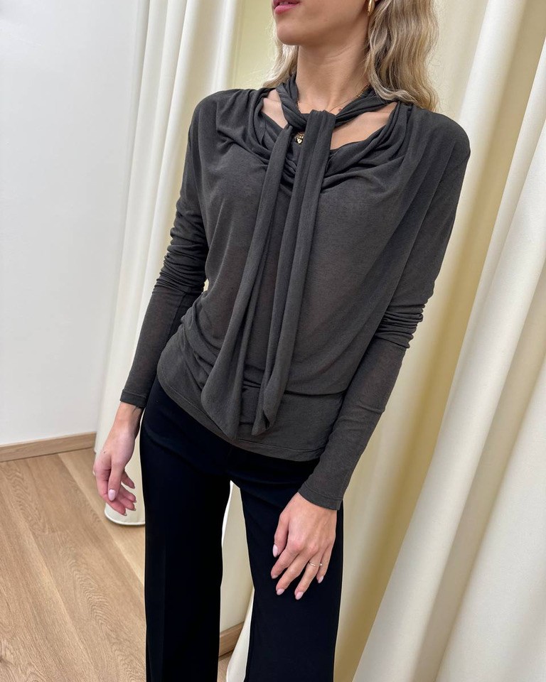 Maglia moro con gronda e fusciacca HaveOne Shop Online Maglia moro con gronda e fusciacca HaveOne