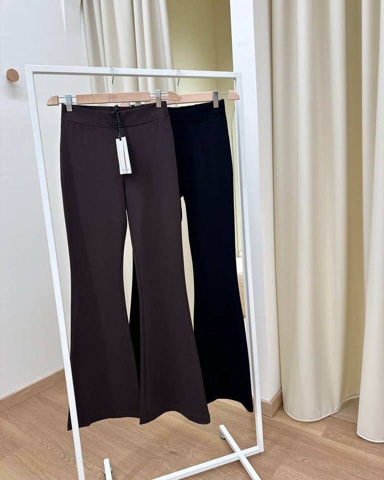 Pantalone cioccolato punto milano zampetta HaveOne Shop Online Pantalone cioccolato punto milano zampetta HaveOne