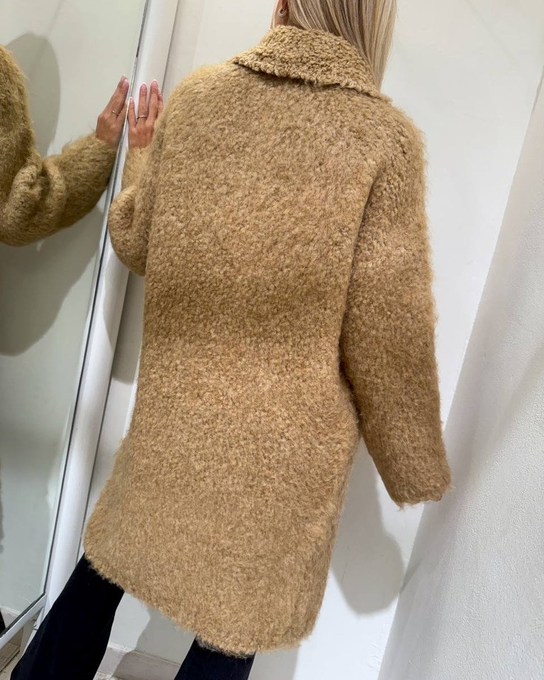 Cappotto teddy biscotto Kontatto Shop Online Cappotto teddy biscotto Kontatto