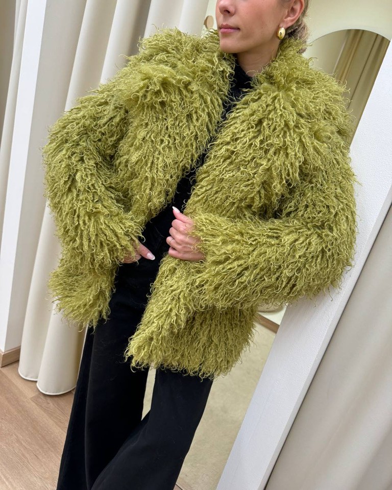 Eco pelliccia Lea lime Odì Odì Shop Online Eco pelliccia Lea lime Odì Odì