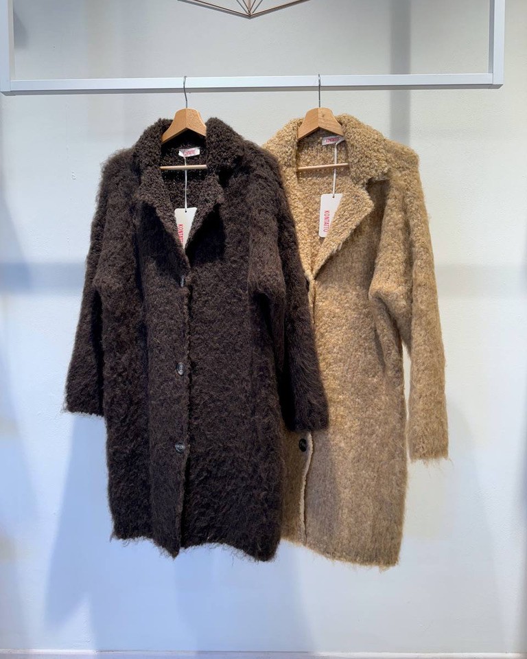 Cappotto teddy biscotto Kontatto Shop Online Cappotto teddy biscotto Kontatto