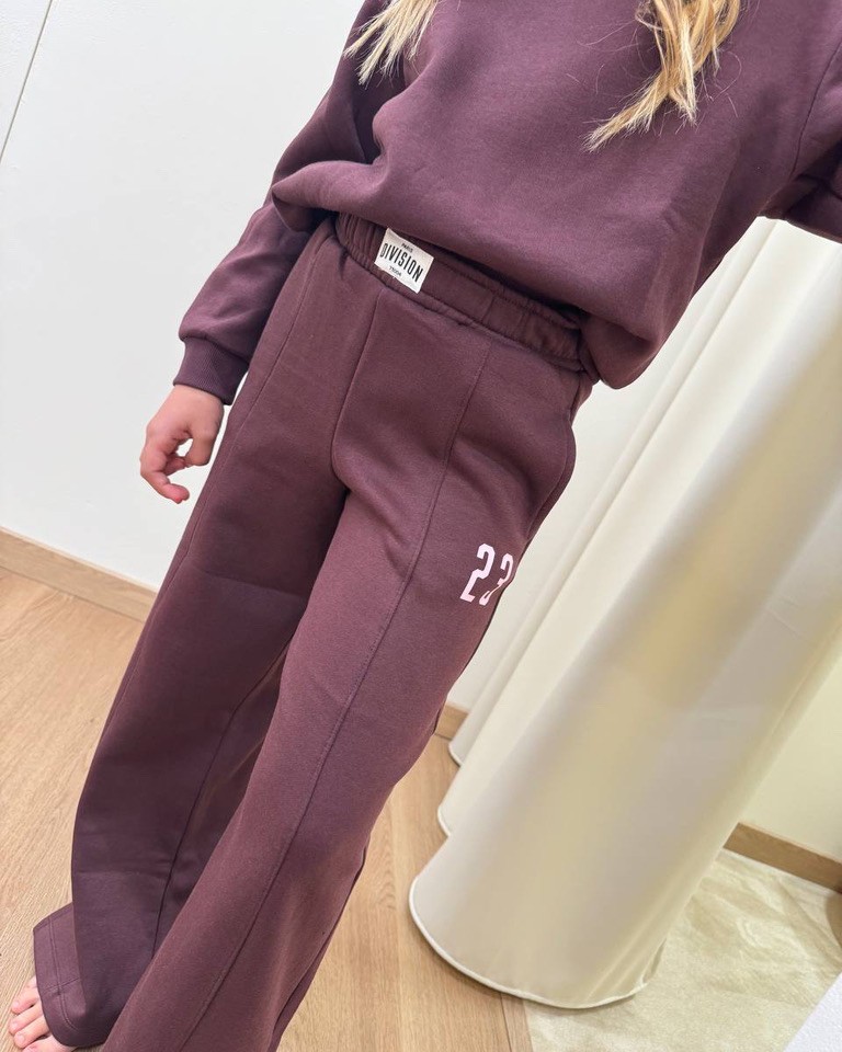 Pantalone in felpa bordeaux con stampa Name It Shop Online Pantalone in felpa bordeaux con stampa Name It