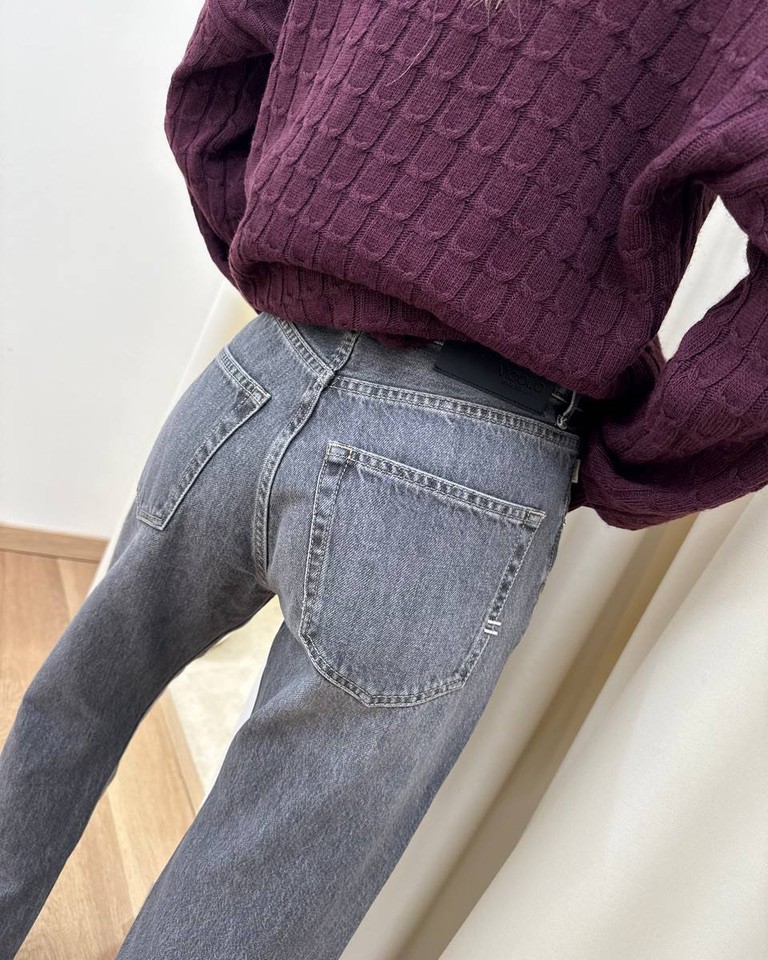 Jeans Emy dritto grigio Vicolo Shop Online Jeans Emy dritto grigio Vicolo