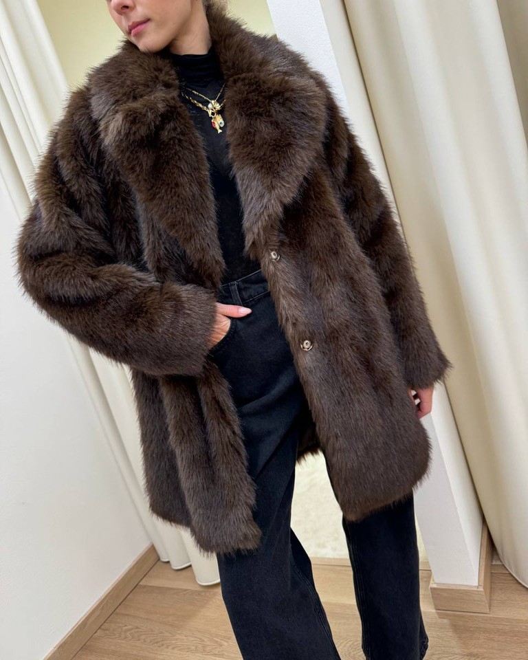 Cappotto pelliccia moro rever HaveOne Shop Online Cappotto pelliccia moro rever HaveOne