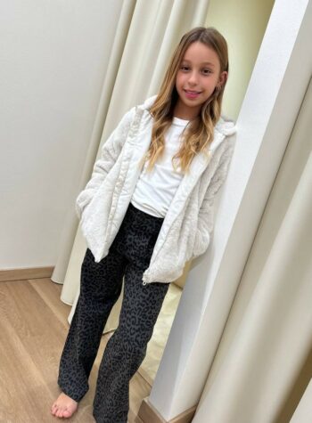 Shop Online Pelliccia regular burro con cappuccio e zip Name It