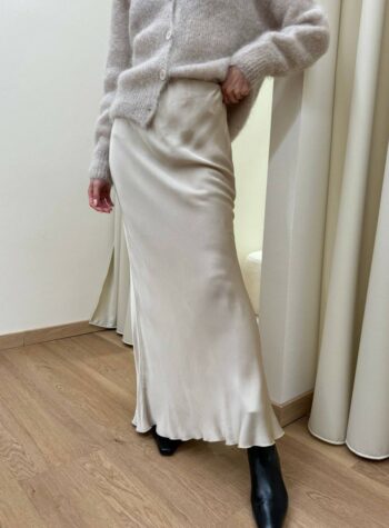 Shop Online Gonna lunga satin beige HaveOne