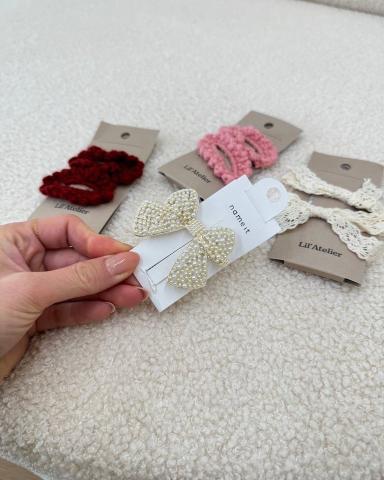 Fermaglio fiocco con perle Name It Shop Online Fermaglio fiocco con perle Name It