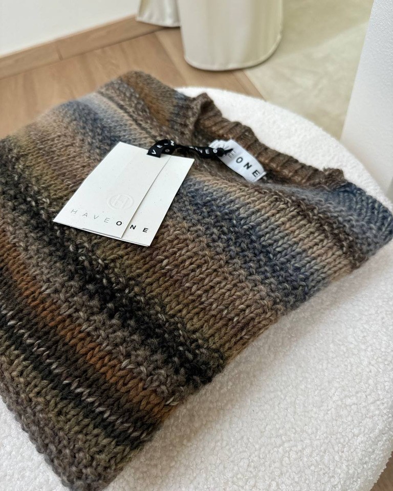 Maglione ampio righe multicolore HaveOne Shop Online Maglione ampio righe multicolore HaveOne