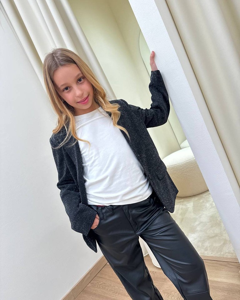 Pantalone dritto in ecopelle nero Name it Shop Online Pantalone dritto in ecopelle nero Name it