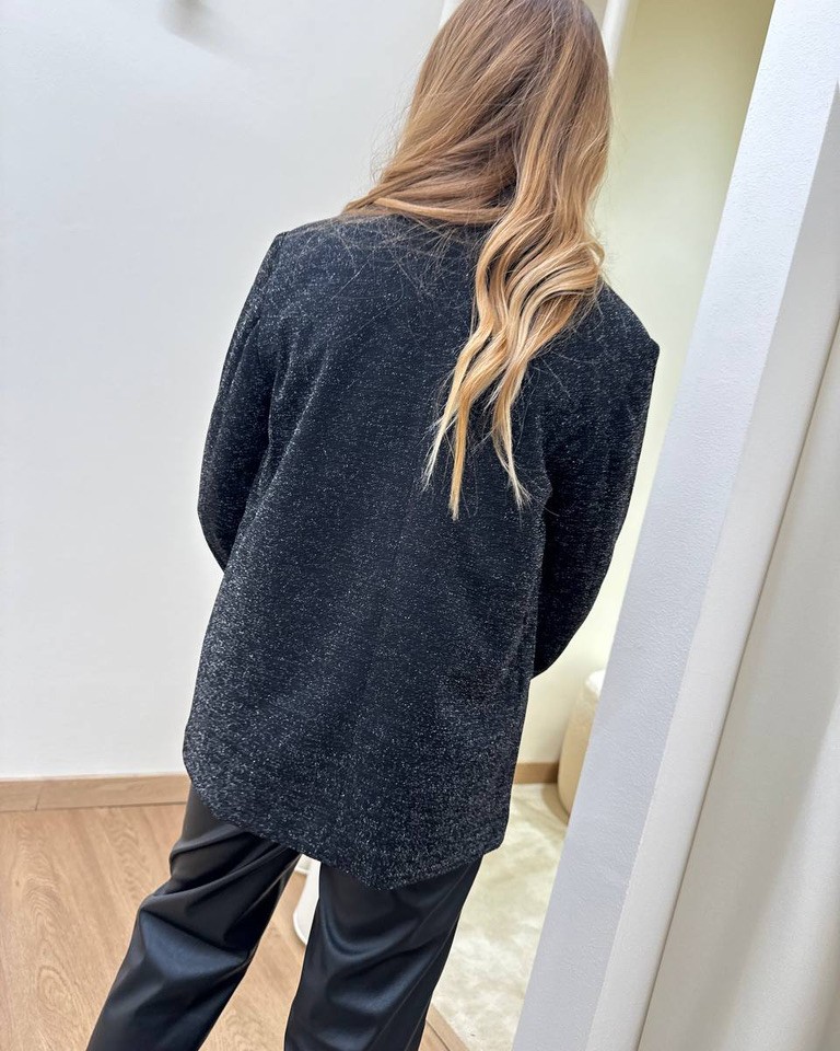 Giacca nera un bottone con lurex Name It Shop Online Giacca nera un bottone con lurex Name It