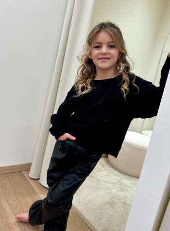 Shop Online Maglione nero con paillettes con fiocchi Name It