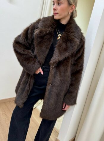 Shop Online Cappotto pelliccia moro rever HaveOne