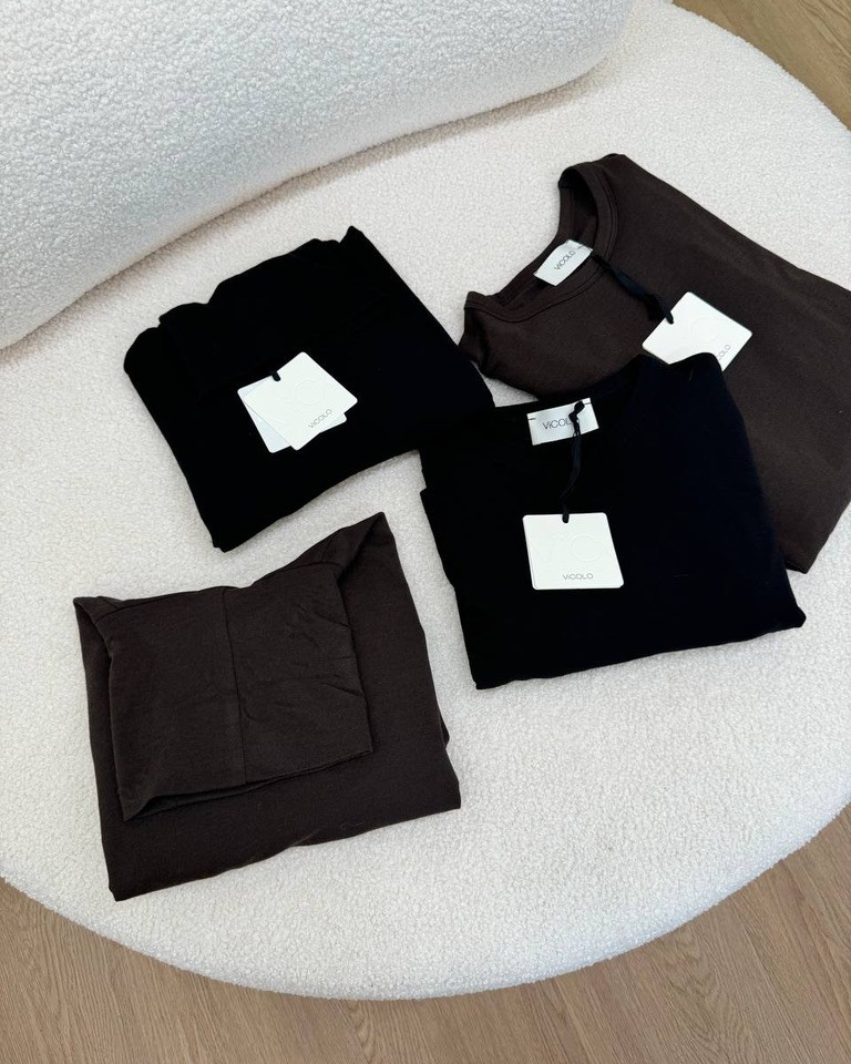 Maglia girocollo nera Vicolo Shop Online Maglia girocollo nera Vicolo