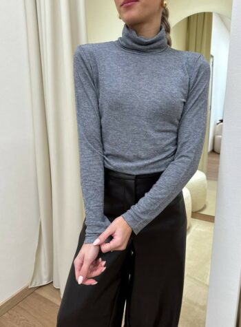 Shop Online Dolcevita grigio melange manica lunga Kontatto