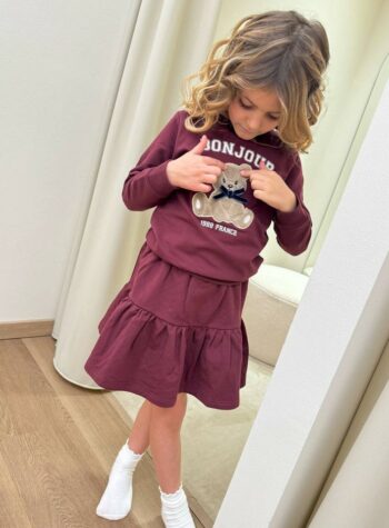 Shop Online Minigonna bordeaux con gala Name it