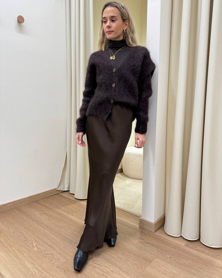 Cardigan ampio in mohair moro HaveOne Shop Online Cardigan ampio in mohair moro HaveOne