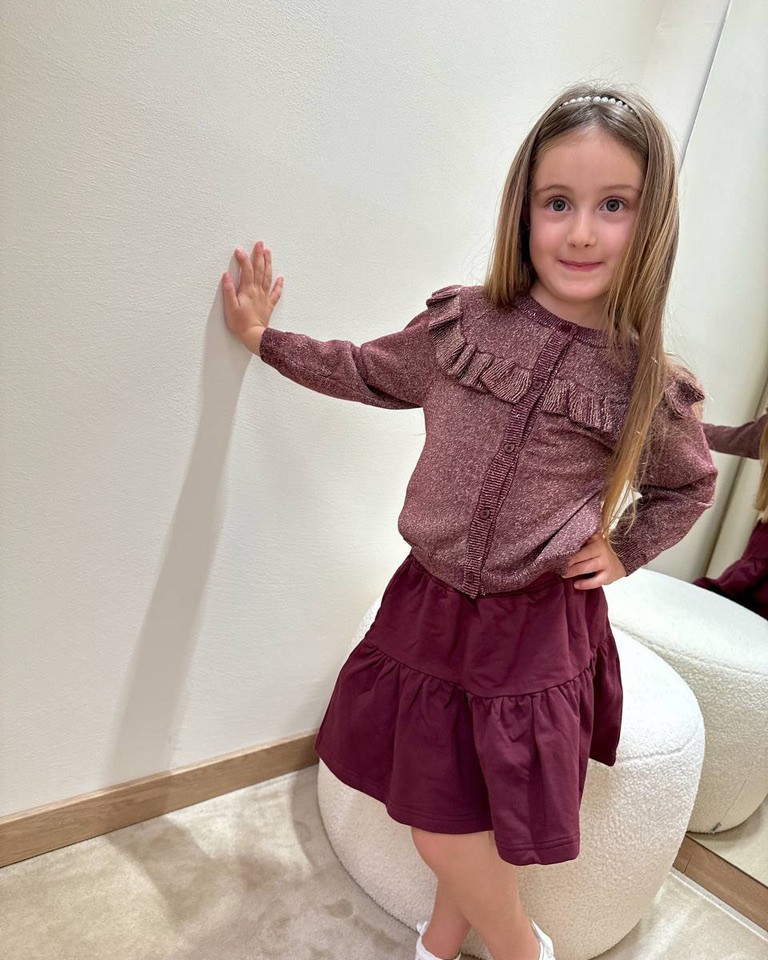 Minigonna bordeaux con gala Name it Shop Online Minigonna bordeaux con gala Name it