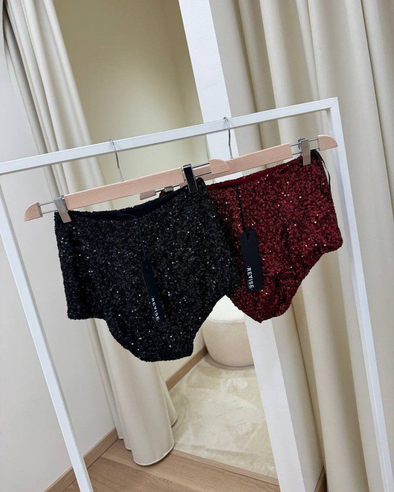 Coulotte in paillettes bordeaux Revise Shop Online Coulotte in paillettes bordeaux Revise