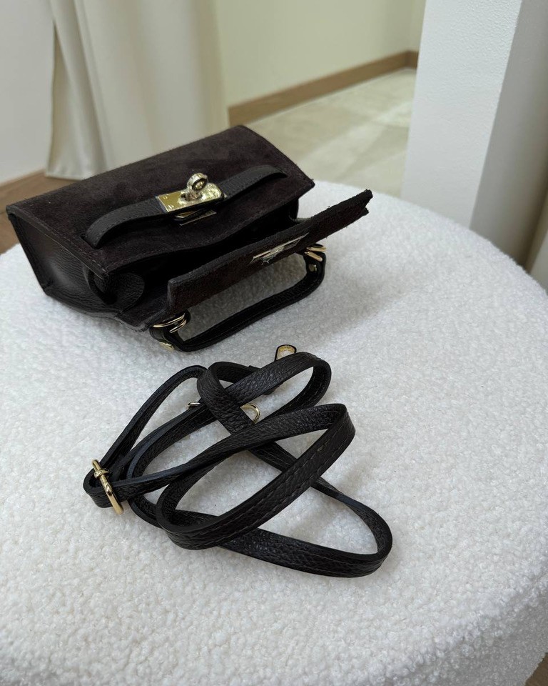 Cartella mini moro in camoscio Shop Online Cartella mini moro in camoscio