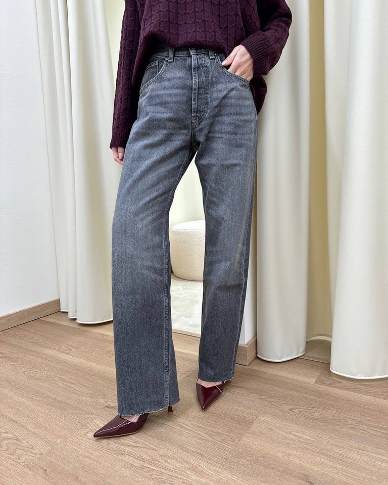 Jeans Emy dritto grigio Vicolo Shop Online Jeans Emy dritto grigio Vicolo