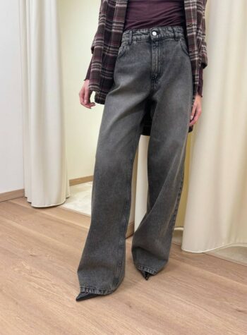 Shop Online Jeans wide leg nero slavato HaveOne