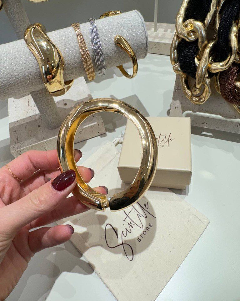 Bracciale ondulato piccolo dorato Shop Online Bracciale ondulato piccolo dorato