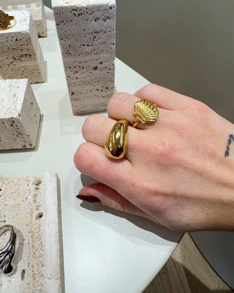 Anello oro forma di conchiglia Shop Online Anello oro forma di conchiglia