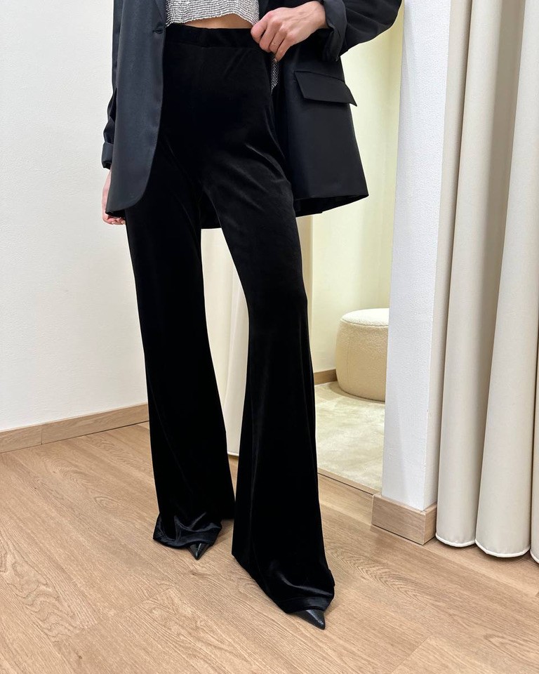 Pantalone velluto nero HaveOne Shop Online Pantalone velluto nero HaveOne