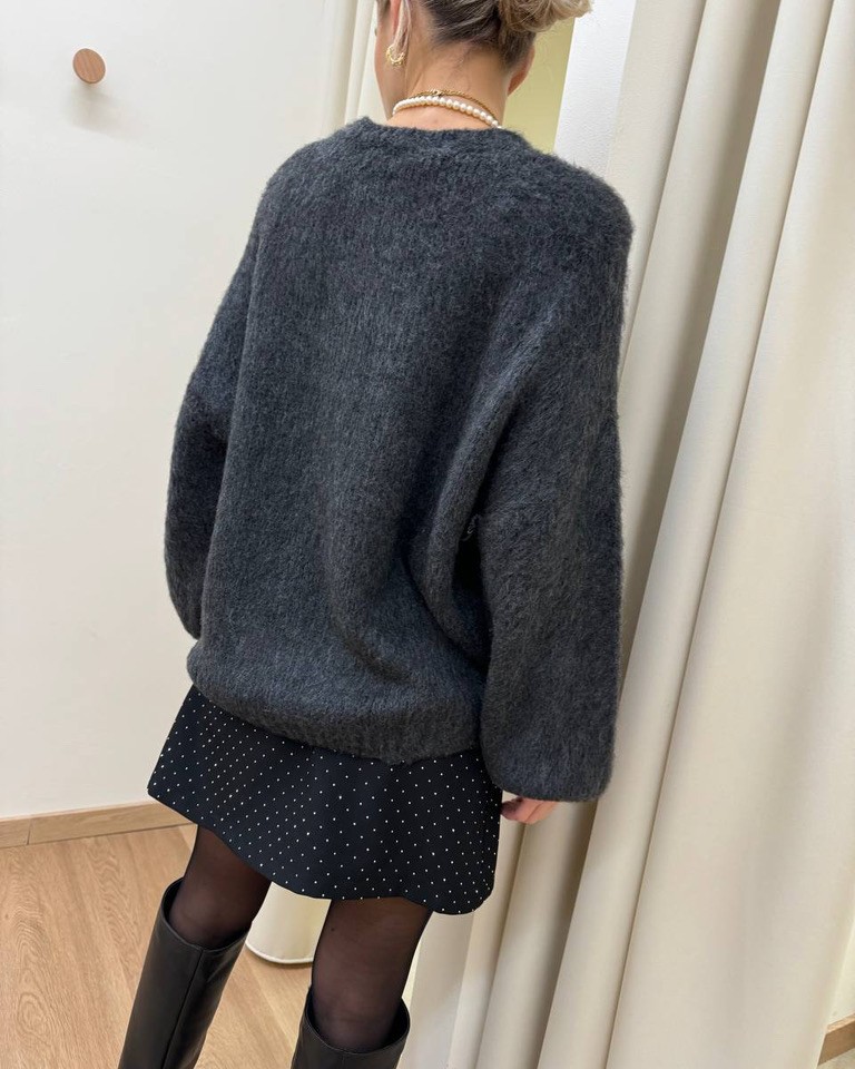 Maglione girocolo "ski club" grigio HaveOne Shop Online Maglione girocolo "ski club" grigio HaveOne