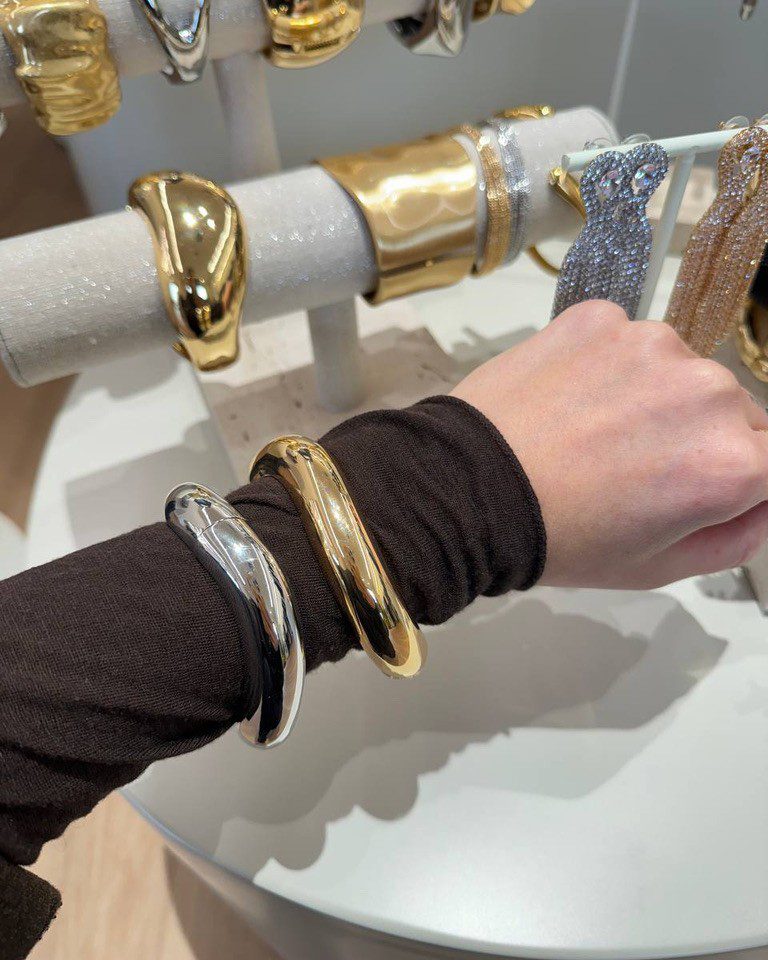 Bracciale ondulato piccolo argentato Shop Online Bracciale ondulato piccolo argentato