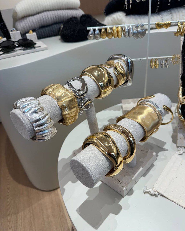 Bracciale squadrato lucido argentato Shop Online Bracciale squadrato lucido argentato