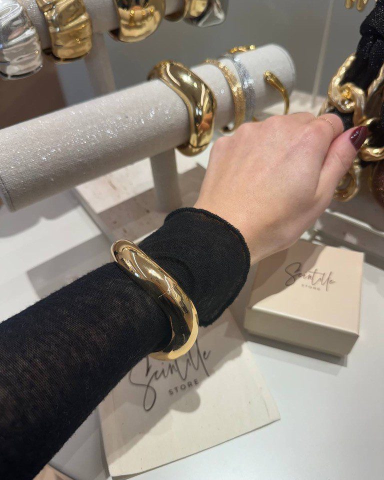 Bracciale ondulato piccolo dorato Shop Online Bracciale ondulato piccolo dorato