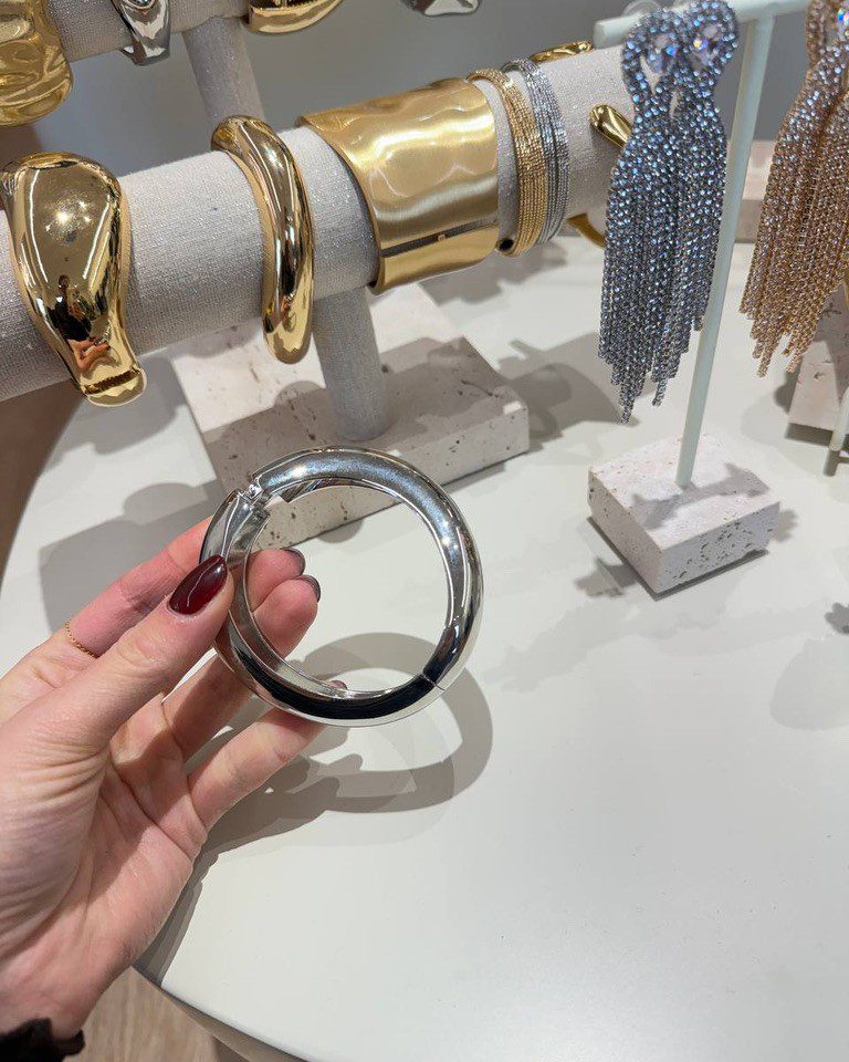 Bracciale ondulato piccolo argentato Shop Online Bracciale ondulato piccolo argentato