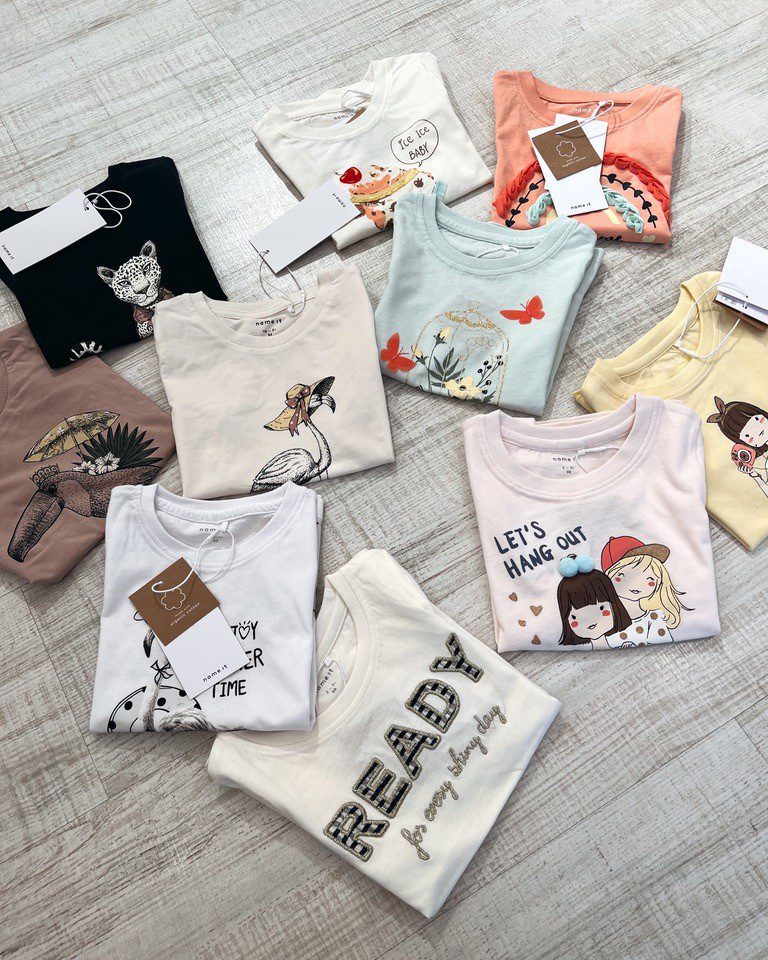 T-shirt panna con stampa gelato Name it Shop Online T-shirt panna con stampa gelato Name it