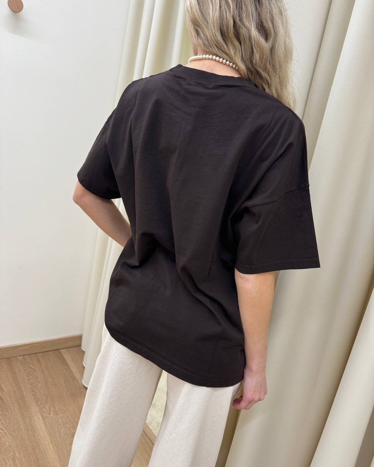 T-shirt oversize moro Vicolo Shop Online T-shirt oversize moro Vicolo