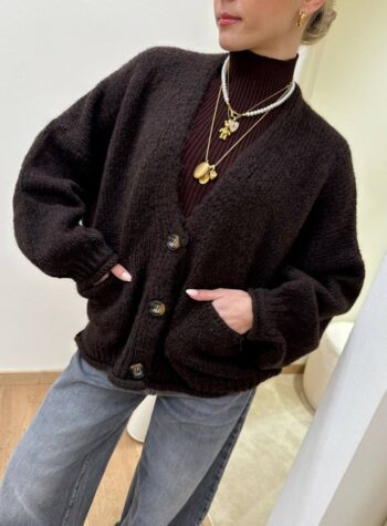 Shop Online Cardigan over in maglia moro HaveOne