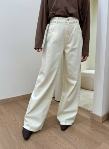 Shop Online Jeans Mia baggy fit giallo pastello Vicolo