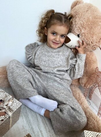 Shop Online Pantalone maglia inglese tortora melange Name it