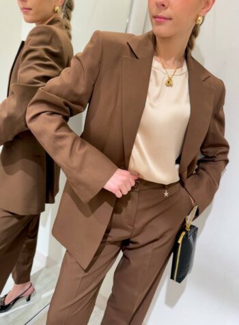 Shop Online Giacca con martingala cioccolato Souvenir