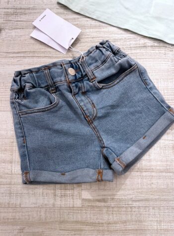 Shop Online Short in jeans chiari con rovescia Name it