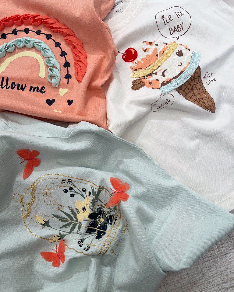T-shirt panna con stampa gelato Name it Shop Online T-shirt panna con stampa gelato Name it