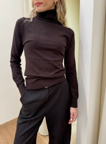 Shop Online Dolcevita in maglia rasata moro Susy Mix