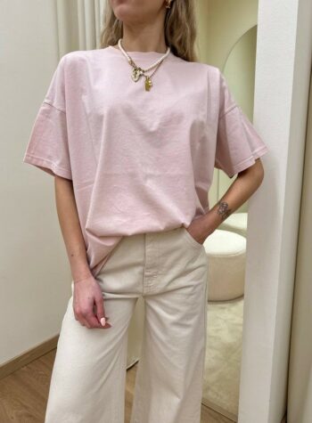 Shop Online T-shirt oversize rosa pastello Vicolo