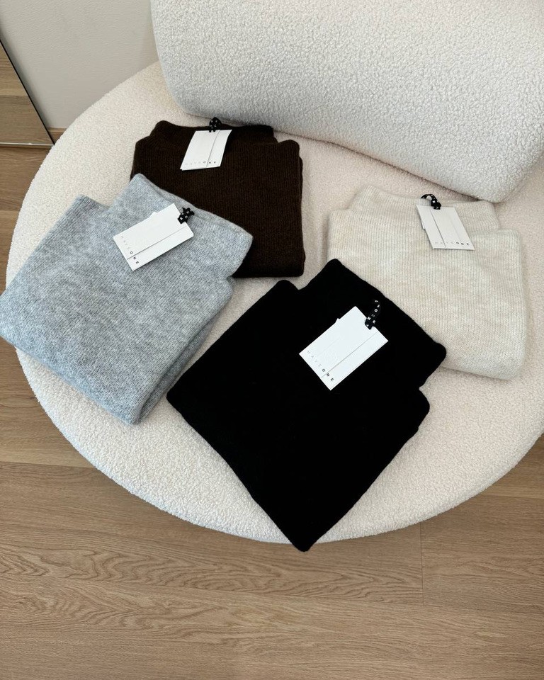 Maglia collo cratere panna melange HaveOne Shop Online Maglia collo cratere panna melange HaveOne