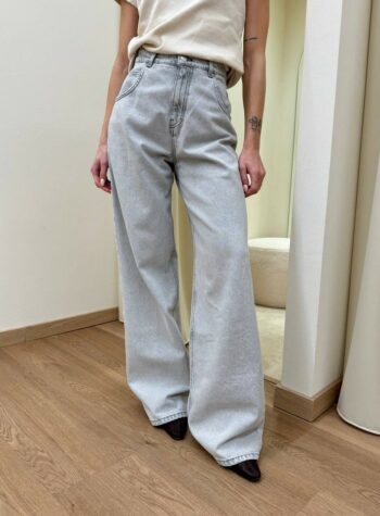 Shop Online Jeans Mia baggy fit grigio chiaro Vicolo