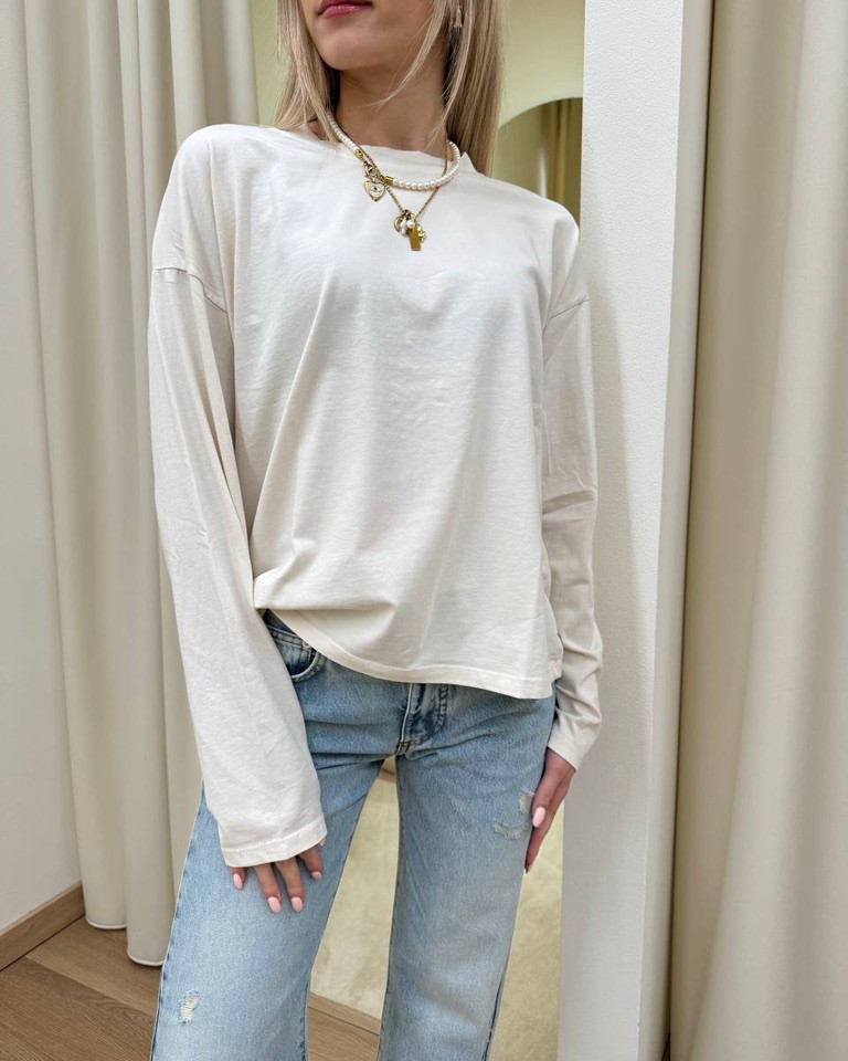 Maglia over scatoletta avorio HaveOne Shop Online Maglia over scatoletta avorio HaveOne