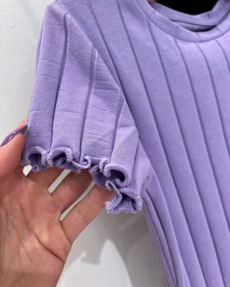 Maglietta lilla a coste larghe Name it Shop Online Maglietta lilla a coste larghe Name it