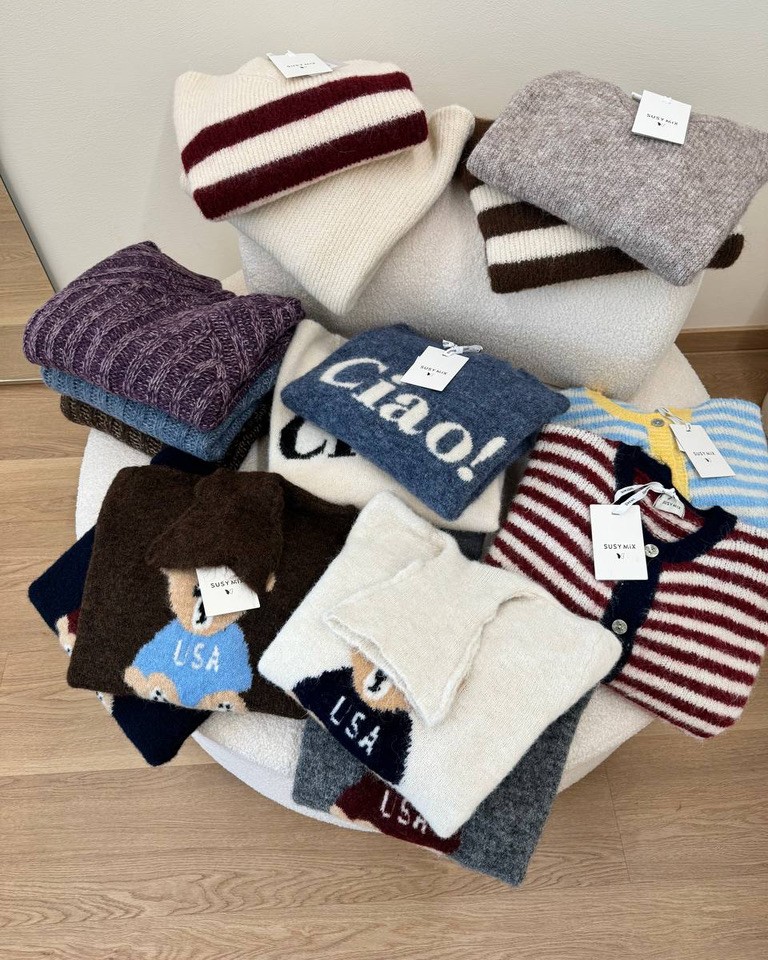 Maglione a scatoletta melange melanzana Susy Mix Shop Online Maglione a scatoletta melange melanzana Susy Mix