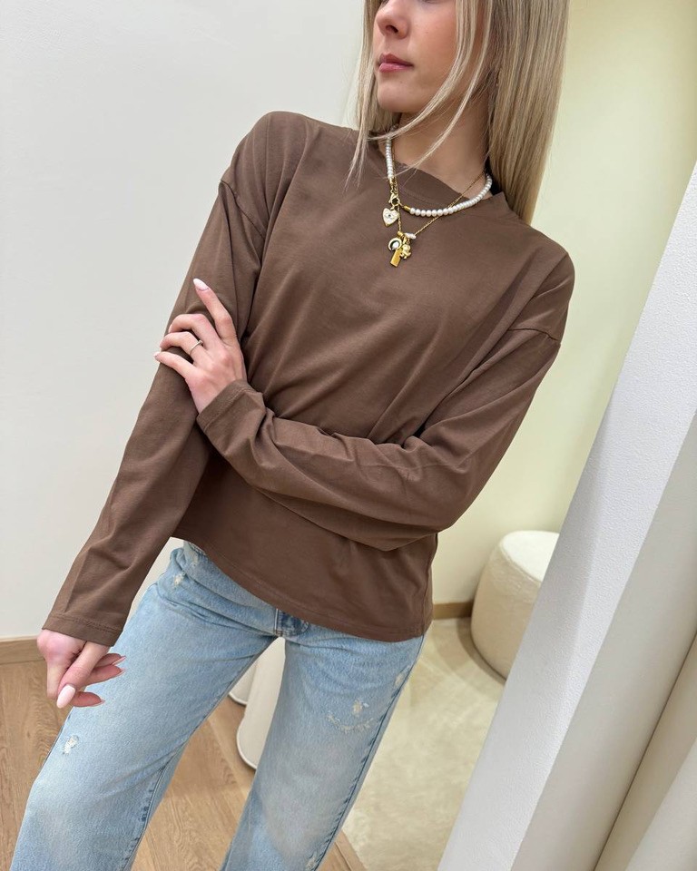 Maglia over scatoletta moro HaveOne Shop Online Maglia over scatoletta moro HaveOne